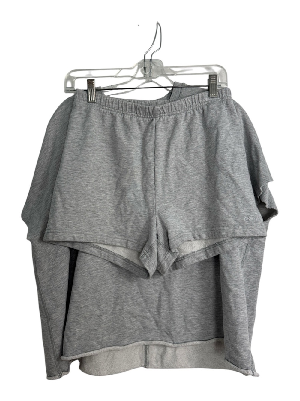 Aritzia Sweatfleece Air Terry Short and Top Set Gray‎ Size Small